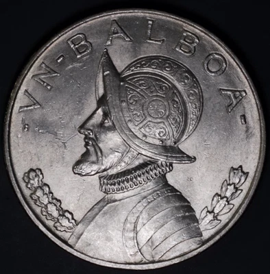 1947 Panama Silver Balboa / Minted in Philadelphia / Very Beautiful Silver Coin - Image 1 of 4