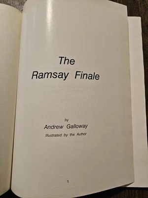 Andrew Galloway The Ramsay Finale Magic Book 1982 Stage and Close Up John Ramsay - Image 1 of 4