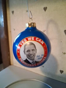 Historic Inauguration BARACK OBAMA 2009 Commemorative Christmas Ornament - Picture 1 of 4