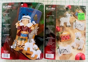 LOT-2 Original 2006 Bucilla DRUMMER BOY Stocking & Ornaments SET * 85315, 85338 - Bild 1 von 11