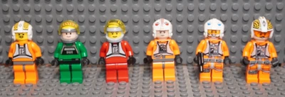 6 minifiguras Lego Star Wars piloto rebelde. Biggs Darklighter, Zin Evalon y más! Foto 1 de 4