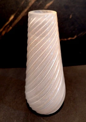 MURANO GLASS LAMPSHADE, GOLD DECORATED, H 175 mm, HOLE 41 mm, HANDMADE - Image 1 of 4