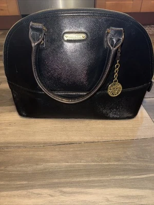 Bolso de mano Anne Klein negro de imitación de cuero grande resistente Foto 1 de 4