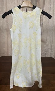 Gap Kids Vintage Beautiful 100% Linen Yellow Floral Dress L Rare 1999 *Easter - Picture 1 of 5
