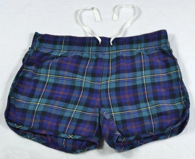 Gap тела женщин многоцветный синий/зеленый клетку фланелевые шорты с шнурком размер S - Изображение 1 из 4