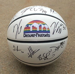 Squadra DENVER NUGGETS 2014 firmata autografata basket COA! PROVA! FARIED++ - Foto 1 di 3