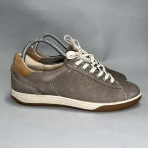 Ecco Chase II Shoes Women's Size 6.5 Tan Leather Lace Up Classic Casual Sneakers - Picture 1 of 11