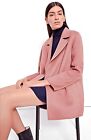 Theory Sileena Womens Coat M Dark Rose Pink Winsome 2 Wool Cashmere Jacket $595