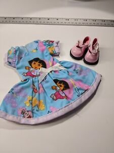 14" Dora Dress Doll Outfit Clothes Shoes Fits Wellie Wishers AGD