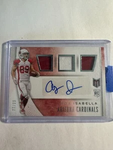 K196,107 - 2019 Momentum Triple Jersey Auto #5 Andy Isabella #/99 - Picture 1 of 1