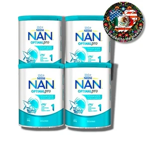 X4 INFANT FORMULA NAN 1 OPTIMAL-PRO 0-6 MONTHS EACH 12.70oz. / 360g ( 1080gr ) - Picture 1 of 6