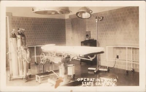 RPPC Postcard Arkansas AR Booneville State Sanitarium Rare Operating Room 1942 - Picture 1 of 2
