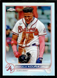 2022 Topps Chrome Sonic Ronald Acuna Jr Refractor #165 - Atlanta Braves - Picture 1 of 1