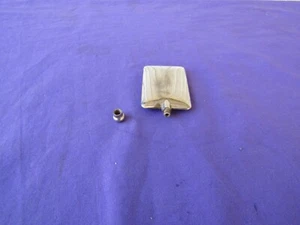 Miniature PERFUME METAL FLASK EPNS Art Deco Vintage - Picture 1 of 5