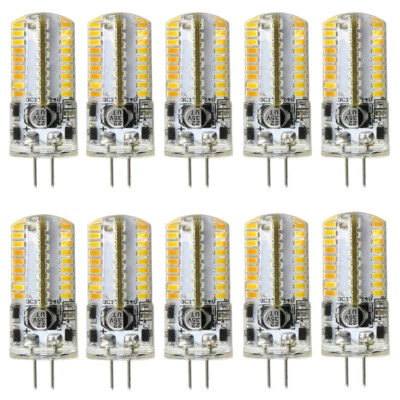 10x G4 2-Pins 72 3014 LED Light Bulb 12V-24V Bulbs Lights Lamp  Lamps Warm White - Image 1 of 4