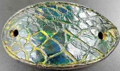 Handmade Green Alligator skin HAIR BARRETTE SLIDE PIN STICK genuine gator skin - Image 1 of 4