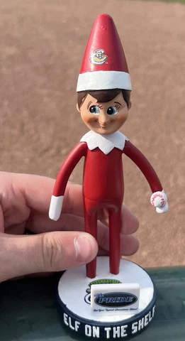2022 KANE COUNTY COUGARS "ELF ON THE SHELF" SGA BOBBLEHEAD CHRISTMAS ~ NIB 2022 Cover