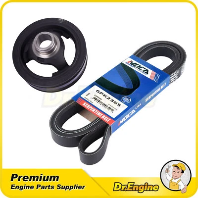 Cinturón serpentino equilibrador armónico para Chevy Express Cadillac GMC Sierra 1500 Foto 1 de 4