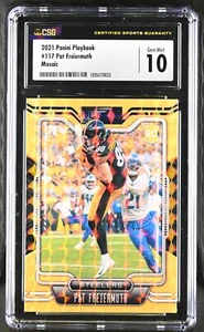 2021 Panini Playbook Mosaic Rookie #117 Pat Freiermuth CGC 10 GEM MINT Steelers - Picture 1 of 2