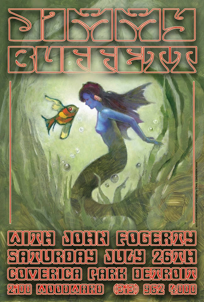 JIMMY BUFFET DETROIT CONCERT POSTER by CARL LUNDGREN - Image 1 of 1