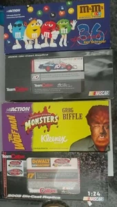lot of 4 1:24 racing cars action #7, #10, #17, #36 Ken Schrader M&Ms - Picture 1 of 8