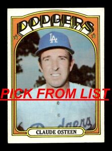 1972 Topps 260-648 EX/EX+ Pick From List All PICTURED