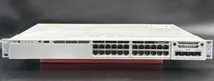 CISCO WS-C3850-24T-E 24-port GbE IP Services Switch /w C3850-NM-2-10G & 2x PSU - Picture 1 of 6