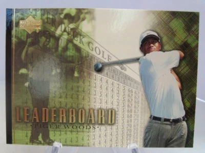 2001 Upper Deck Golf TIGER WOODS #90 Leaderboard - Image 1 of 2