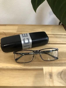 POLICE eyeglasses DARK GUNMETAL RECTANGLE Glass frame MOD: V8726 57-17 COL.0S19 - Picture 1 of 11
