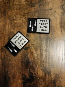 Feet First Into Hell Patch 2x3 - Picture 1 of 3