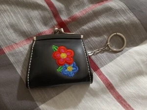 Genuine Leather Coin Purse, Black, New. - Picture 1 of 4