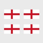Set of 4 ENGLAND Flag Temporary Tattoo Waterproof Lasts 1 week Flag for country