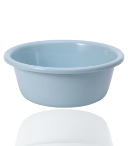 Blue Wash Basin Plastic Thicken Durable Round Washbasin Multipurpose Tub - Picture 1 of 1