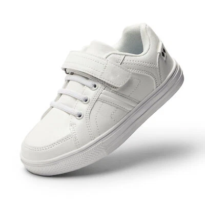 Kids Casual Canvas Hook Loop Low Top Sneaker Boys Girls Sport Shoes Size 5T to 4 - Image 1 of 4