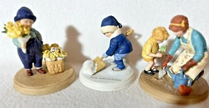 3 Vintage Porcelain Figures Jessie Willcox Smith 1986 Good Housekeeping Holiday - Picture 1 of 10