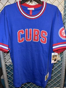 NWT Men’s Chicago Cubs Mitchell & Ness  Stitched Cooperstown Collection - Picture 1 of 3
