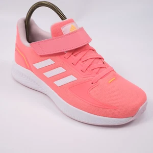 Adidas Runfalcon 2.0 scarpe da ginnastica rosa leggere traspiranti con gancio e passante UK 2 - Foto 1 di 17