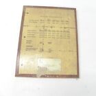 VTG PACKARD CLIPPER ORIGINAL SALES RECIEPT FROM CALIFORNIA CLEAR COATED ON WOOD