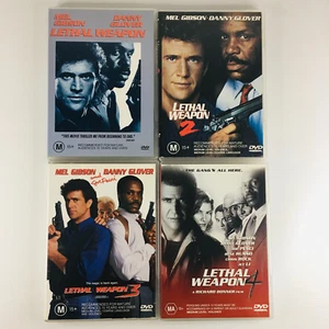 Lethal Weapon 1-4 DVD Set Action Thriller Crime Mel Gibson Movie Free Postage - Picture 1 of 8