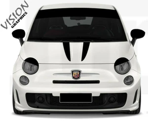 Abarth Fiat 500 Punto 595 Motorhaube Streifen Decals Grafik, Sticker für Motorhaube - Bild 1 von 3