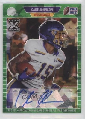 2021 Leaf Pro Set Metal 1989 Auto Green Crystals /15 Cade Johnson #PA-CJ1 Auto - Image 1 of 2