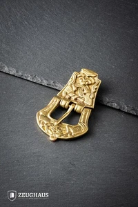 Birka Early Middle Ages Buckle for Straps up to 30 mm Brass B-Stock - Zeughaus - Bild 1 von 2