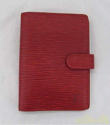 Louis Vuitton Authentic 14.5 cm Notebook Cover Epi Red Agenda PM Made in Spain - Image 1 of 4