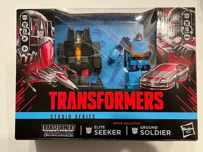 NUEVO Transformers Studio Series Ground Soldier Elite Seeker Devastation paquete de 2 sin usar, en caja Foto 1 de 4