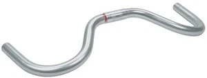 Nitto Moustache Handlebar 25.4mm Bar Clamp 515mm Width Silver Aluminum Road - Picture 1 of 1