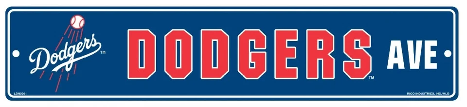 License Rico Ind Los Angeles Dodgers Team Color Street Sign Décor 5" x 24" - Image 1 of 1