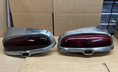 PAIR of 1949 1950 KAISER FRAZER VINTAGE LEFT & RIGHT HAND TAILLIGHT HOUSING - Image 1 of 4