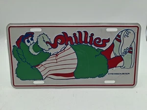 Raro 💥 Placa de licencia de metal fanático de los Philadelphia Phillies 1978 de colección  - Imagen 1 de 3
