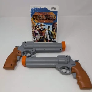 Pistoleros Nintendo Wii con 2 revólveres Eagle3 Western Gris - Imagen 1 de 5