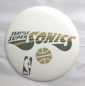 Seattle Super Sonics NBA Big Button Basketball 6" Team Pride - Bild 1 von 3